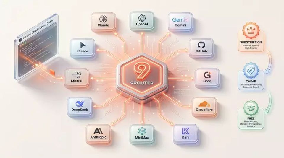 9Router: Panduan Lengkap Gateway AI Lokal Anti Rate Limit