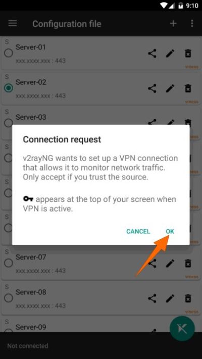 atasi SSH V2Ray connection timeout: Ulang Status Koneksi