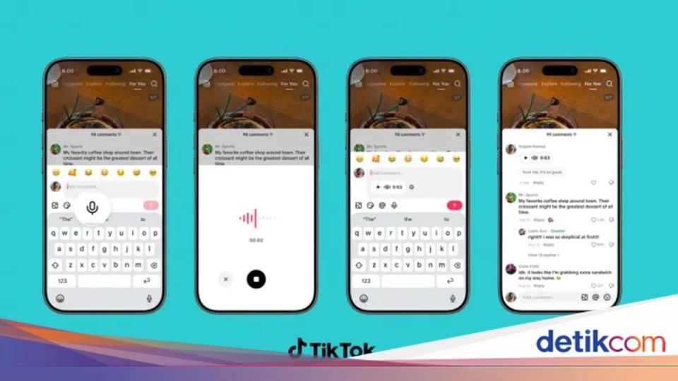 Cara Repost Komentar di TikTok dan Kirim VN di Kolom Komentar