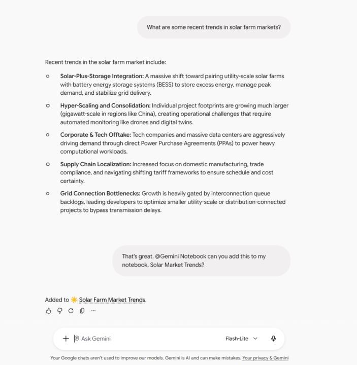 Gemini Notebook Kini Bisa Dipanggil Langsung dari Chat Gemini, Begini Caranya