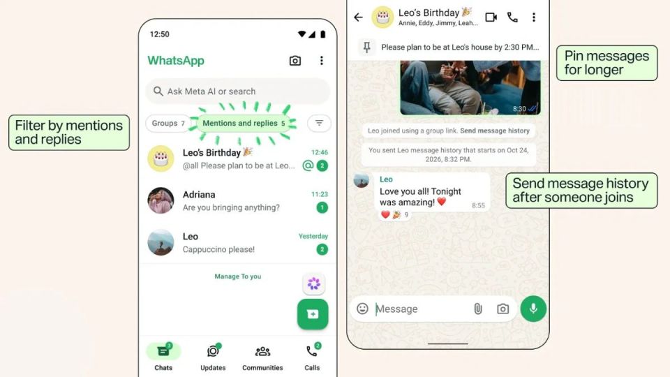 WhatsApp Kini Bisa Pin Pesan Grup Selamanya
